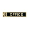SIGN OFFICE 200X50 BLACK ON SILVER